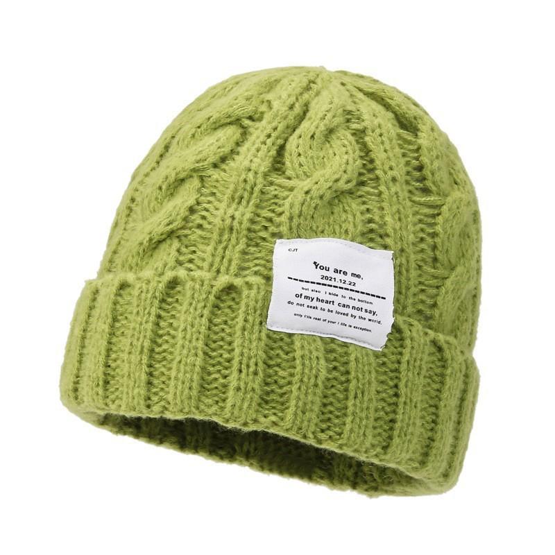 Женская эластичная шапка-бини, зимняя шапка-череп, мягкий повседневный головной убор, универсальная мода, удобная теплая шапка