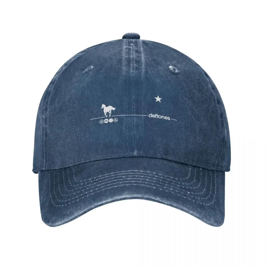 Deftones Pony Horse Baseball Cap Fashion Distressed Cotton Sun Cap Unisex Women Outdoor Running Golf Adjustable Caps Hat