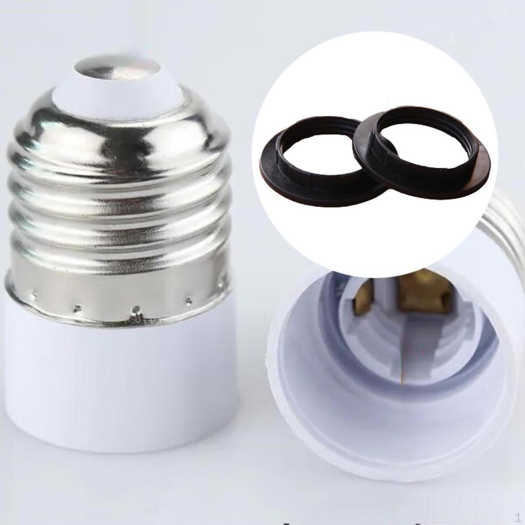 2 Pieces Adapter Rings for Lamp Shade Holders Light Sockets E27 Or E26 Models