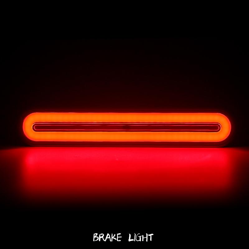 Truck 9 inch 3 in 1 LED Tail Light 100 LED ATV Taillights Trailer Rear Brake Reverse Lamp Van DRL Turn Signal Waterproof 12V 24V
