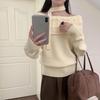 New Korean Style Off-Shoulder Knitted Sweater - Autumn/Winter Slim Fit Halter Neck