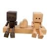 Car Dashboard Statue Shaking Feet Wooden Doll Couple Decorative Man Figurine Creative