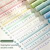 4Pcs Highlighter Double Head Marker Pen High-Value Gradient Color Student Markers Cute Highlighters Stationery Supply