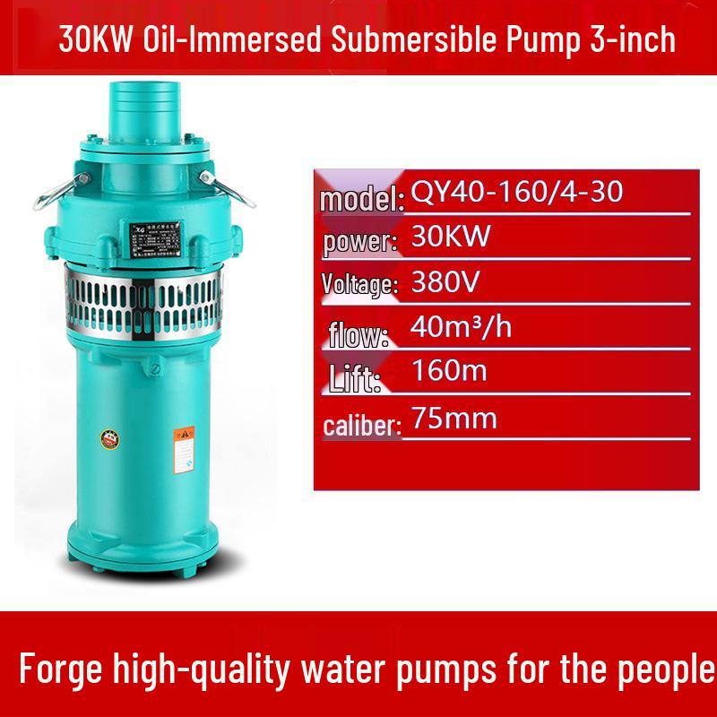 Qy High-Head Three-Phase Submersible Pump, 380V, 22kW/30kW, Ideal for Farmland Irrigation