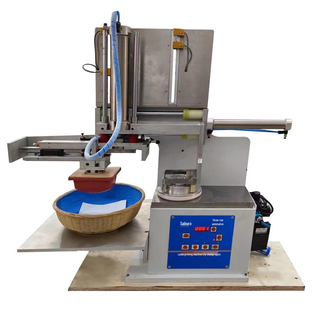 Automatic Large Area Desktop Pad Printer with Enclosed Ink Cup for Trademark and Insole Logos
