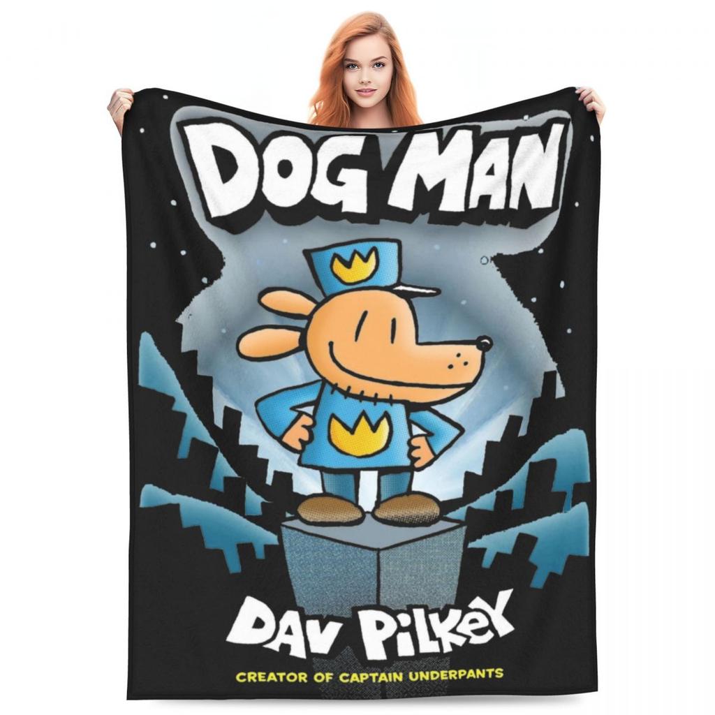 Супер теплое одеяло для путешествий, офиса, с изображением Dogman, книжный плакат, постельное белье, пледы, фланелевое покрывало для улицы, чехол на диван-кровать