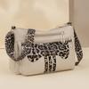 Nylon Women's Shoulder Bag Leopard Print Crossbody Bag