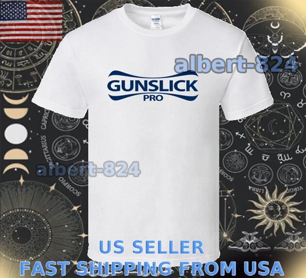 НОВАЯ РУБАШКА GUNSLICK PRO ЛОГОТИП Футболка СМЕШНАЯ АМЕРИКАНСКИЙ РАЗМЕР ОТ S ДО 5XL