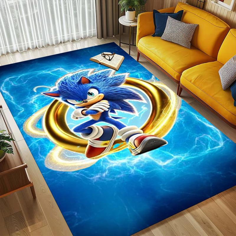 Sonic Living Room Nonslip Area Rug Soft Carpet For Bedroom Game Playroom Sofa Office Home Decor Doormat Christmas Gift C922471