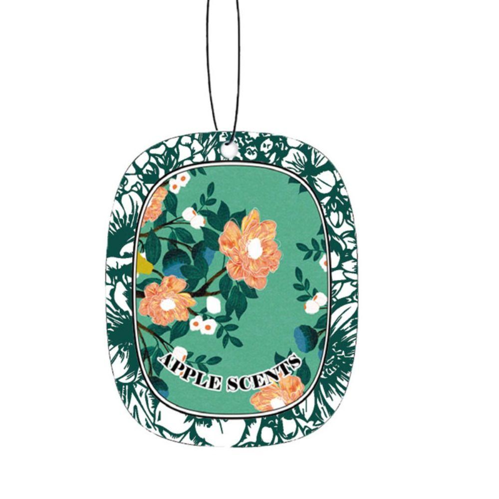 Paper Car Fragrance Hanging Decoration Flower Car Rearview Hanging Ornament Fan Gifts