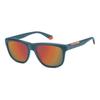 Polaroid PLD 2163/S 54/18/145 MATTE PETROL/RED MULTILAYER POLARIZED Plastic Unisex Sunglasses PLD 2163/S