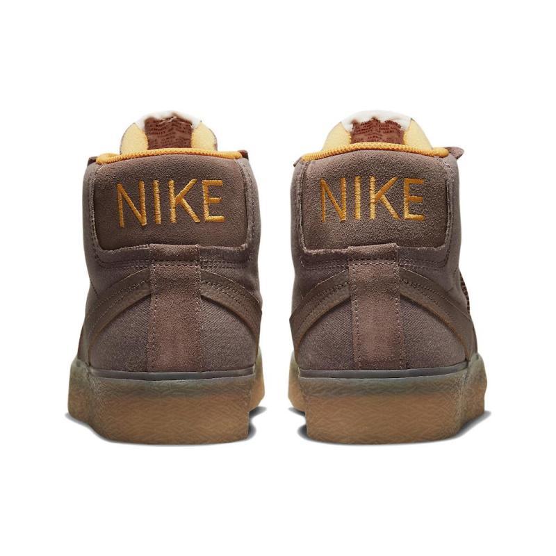 Nike Sb Zoom Blazer Mid Prm Plus Plum Eclipse Gum Skateboard Shoes DV5468-200