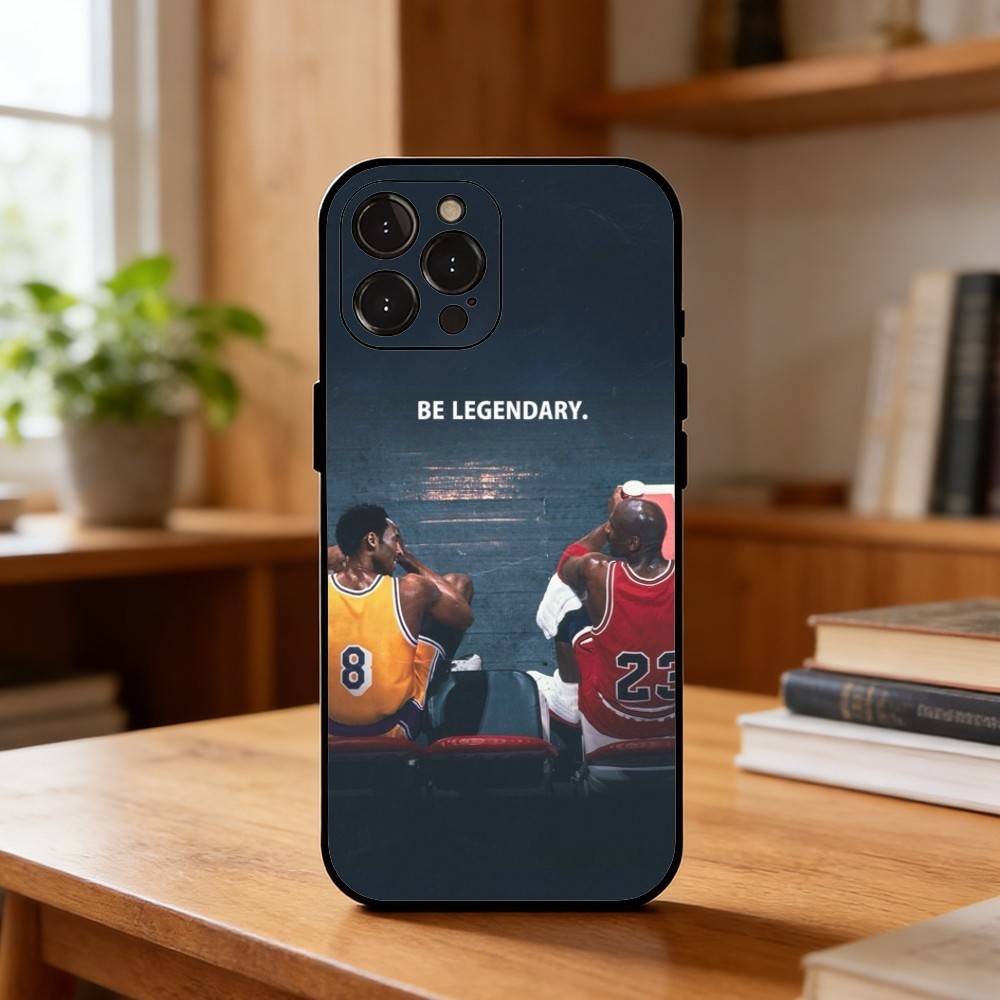 Чехол для телефона K-Kobe B-Bryant 24 для iPhone17,16,15,14,13,12Plus,Pro Max,XS,5G Черный мягкий силиконовый чехол