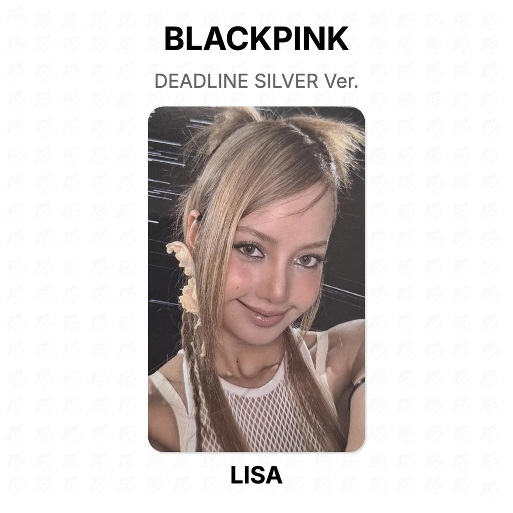 BLACKPINK DEADLINE СЕРЕБРЯНАЯ Версия. Официальная фотокарта