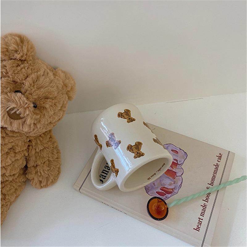 Милая чашка медведя, керамическая кружка, чай с молоком, кофейная чашка, чашка Марка, уникальные подарки