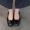 French Niche Ballet Shoes Are Beautiful, Black Super Soft Flat-soled Single Shoes 2025 Autumn Square Head Shallow Mouth Versatile Single Shoes Women