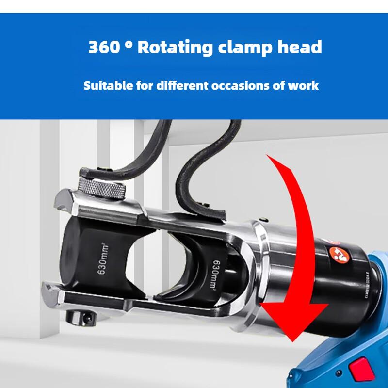 DongCheng Гидравлические клещи DCYH630E для литиевых батарей Перезаряжаемые клещи для обжима Клещи для обжима литиевых батарей Клещи для медного и алюминиевого кабеля