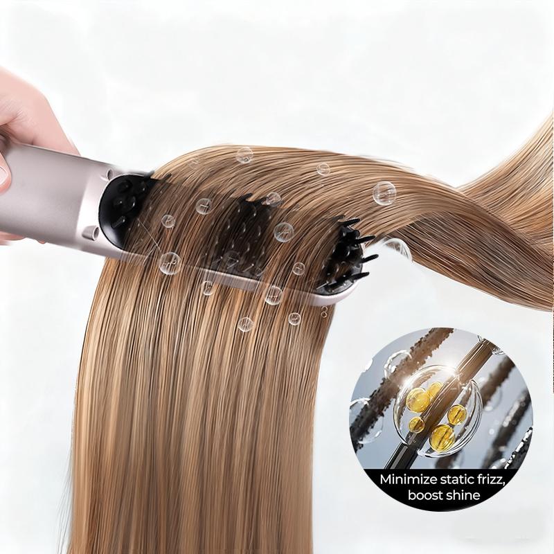 PTC Fast Heating Ionic Anti-Frizz Auto Shut Off Portable Travel OEM Factory Cold Air Hair Straightening Brush Hair Comb