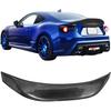 Спойлер на багажник, совместимый с 20132020 Scion FRS Toyota 86 Subaru BRZ, L-типа, под карбон, ПП, задняя накладка на крышку багажника, крыло