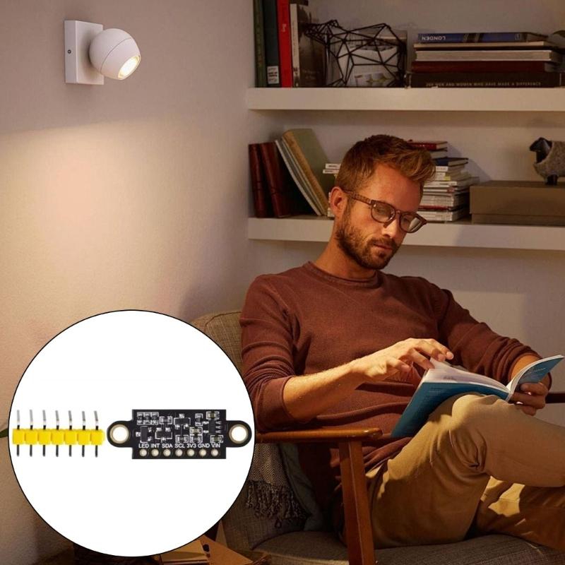 Компактный модуль датчиков распознавания цвета TCS34725 LED для электроники Идеально подходит для точного измерения цвета Малый размер