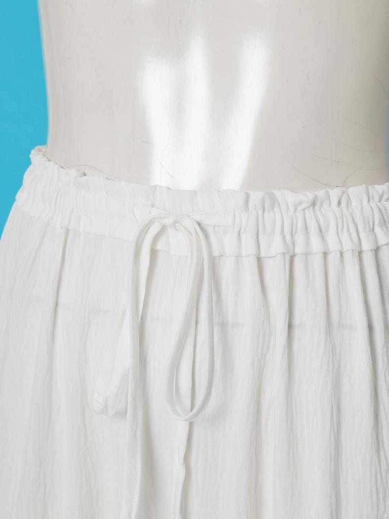 Женские длинные штаны-шаровары для дома, свободные штаны-афгани, эластичный пояс на шнурке, средневековый стиль, брюки миди