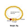 Guochao Vietnamese Sand Gold Pixiu Beaded Bracelet - Women's Retro, Colorfast Jewelry