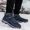 Зимние кожаные ботинки outdoot плюшевые мужские хлопковые туфли ботильоны мужские плюшевые теплые кроссовки мужские уличные зимние ботинки повседневная обувь