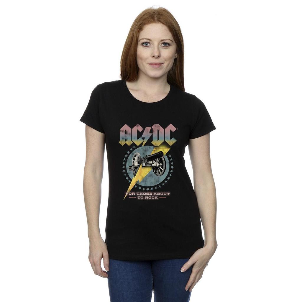Футболка из хлопка ACDC Womens/Ladies For Those About To Rock