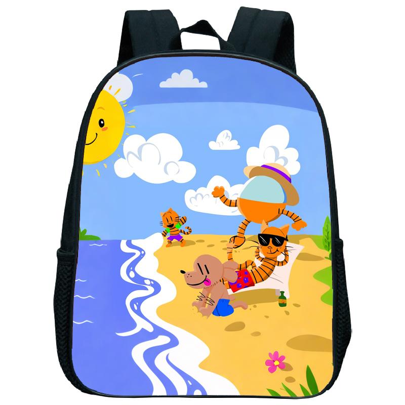 Dog Man Kindergarten Backpack 12 Inch Dogman Children Boy Girl Nursery Shoulder Bag Toddler Back to School Birthday Gift