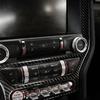 Для Ford Mustang карбоновый центральный пульт управления кондиционером CD-панелью накладка наклейка аксессуары для стайлинга автомобиля наклейки для кошек