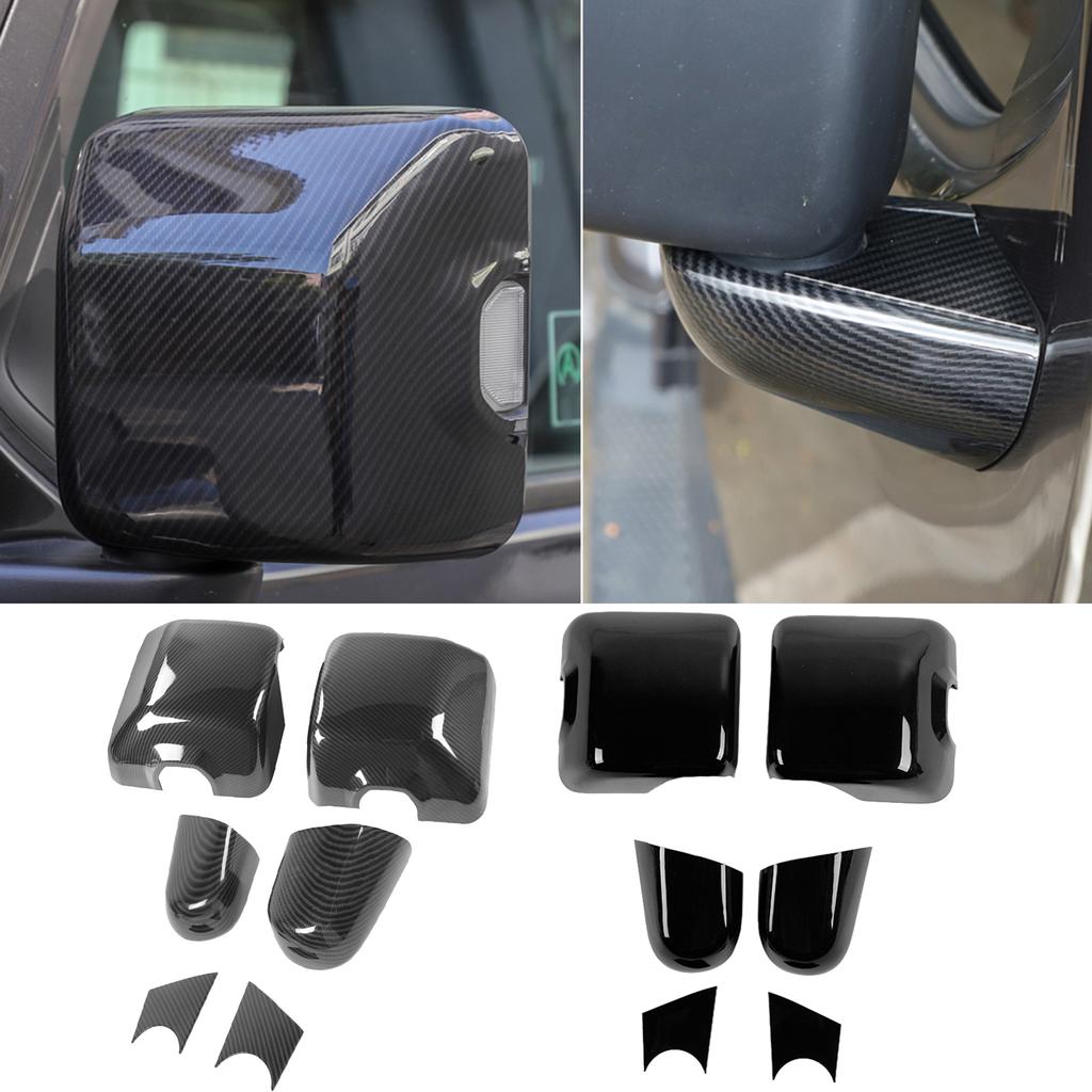 Автомобильное зеркало заднего вида, основа, декоративная крышка, наклейки, рамка для Jeep Wrangler JL Gladiator JT 2018-2023, экстерьер