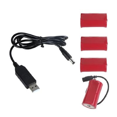 USB-преобразователь-элиминатор батарей LR20 D на 6 В, блок питания для игрушек, ламп LED, 4 шт. устройств LR20 D