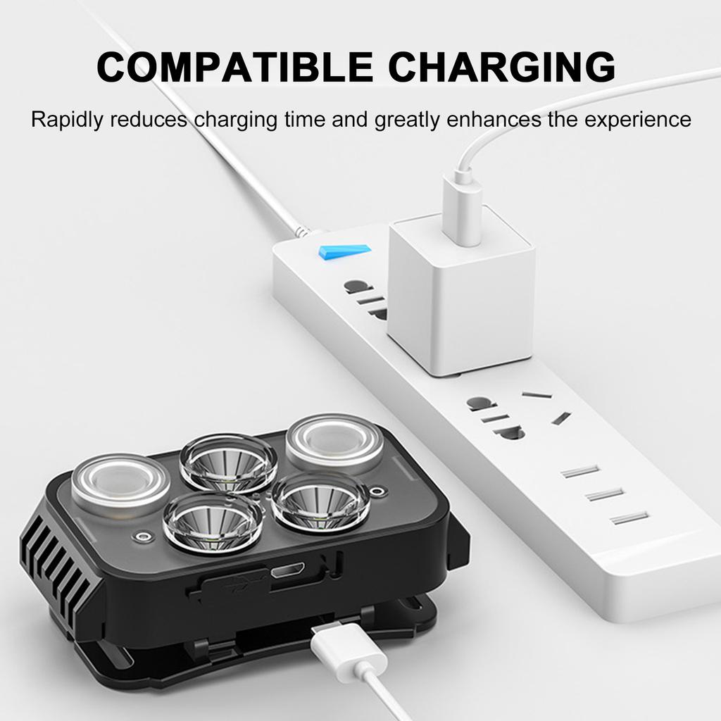 Сильный свет налобный фонарь уличный аккумуляторный небольшой фонарик индукционный ночной рыбалки сверхдлинный срок службы