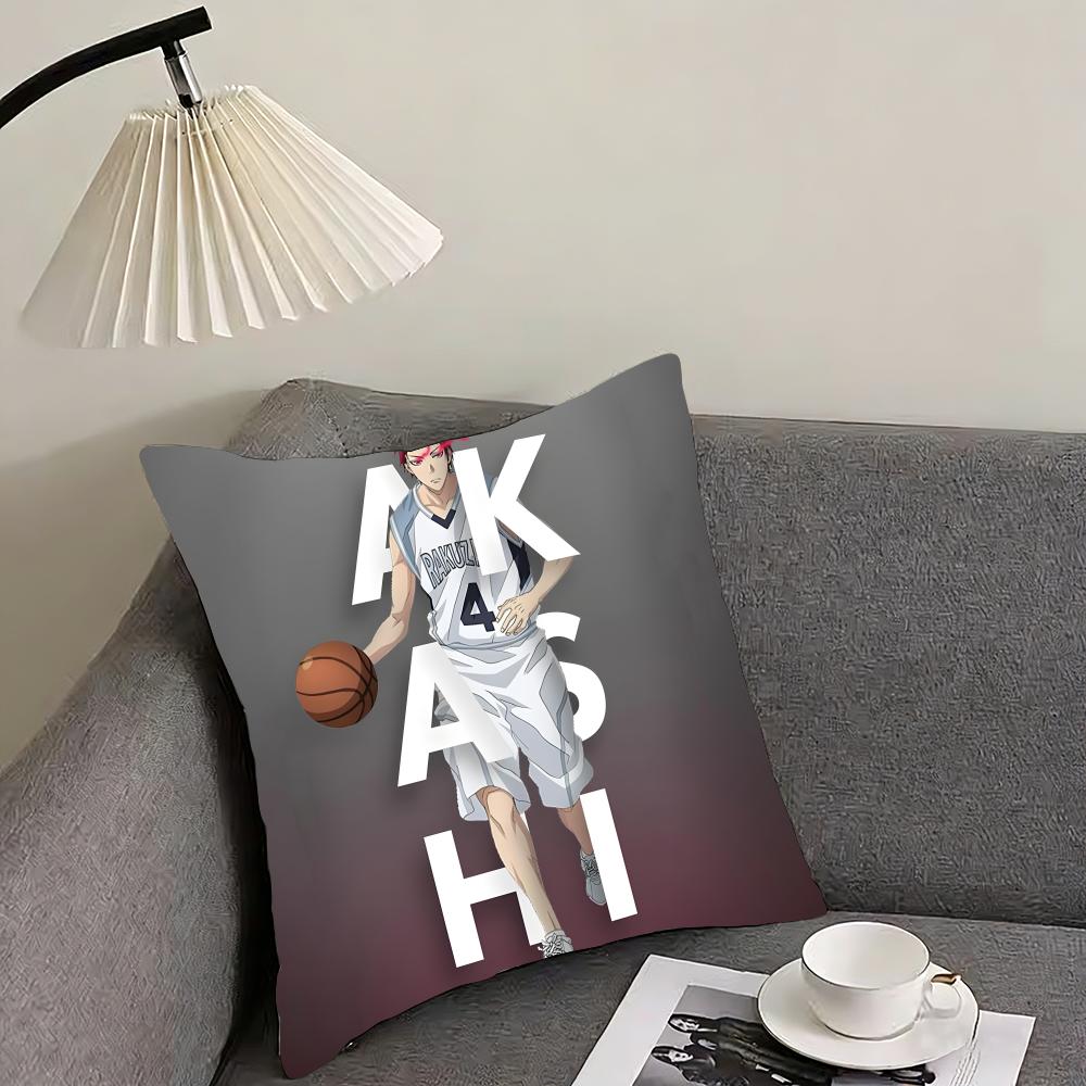 KKuruko No BasketT Anime Cushion Cover Pillowcase Ultra Soft Skin Friendly Fabric Cloud Like Comfort Concealed Zipper