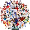 50 штук наклеек спортивных трусов игрока в регби, наклеек граффити, наклеек для украшения холодильника
