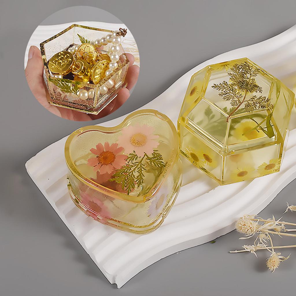 Мягкая силиконовая форма Форма для эпоксидной смолы Инструмент для литья для изготовления своими руками Коробка для хранения Подарочный футляр Контейнер для конфет Изготовление подсвечников