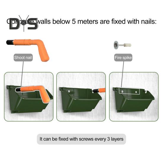 Vertical Garden Planter 350ml Self-Watering Flower Pot Hanging Wall-Mounted Stackable Flowerpot for Herbs Flowers Succulents