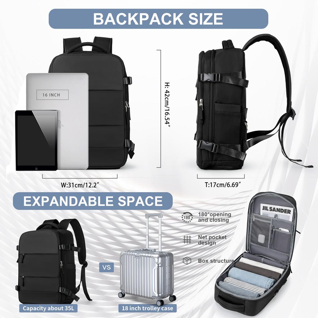 Ручная сумка, рюкзак для багажа, женский рюкзак для путешествий в самолете, школьный рюкзак для ноутбука для девочек, городской деловой мужской рюкзак