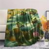Forest Snail Little Frog Print Flannel Blanket,High quality Comfortable for All Seasons,Home Decor,Warmth and Comfort,Perfect for Christmas Gifts