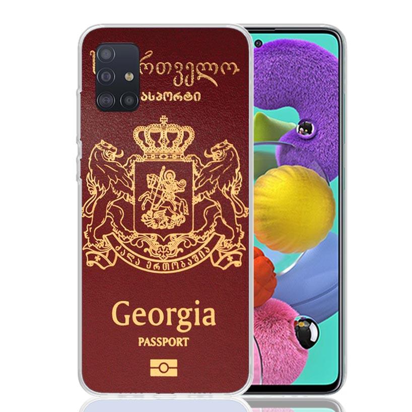 Georgia Flag Phone Case For Samsung Galaxy A52 A32 A22 A12 A02S A50S A30S A51 A31 AA71 Note 20 Ultra 10 S10 Plus Galaxy A52 A42