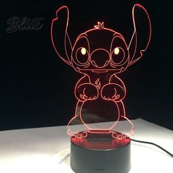 3D мультфильм стежок ночник сенсорный переключатель 7 смена цвета светодиодная настольная лампа подарок