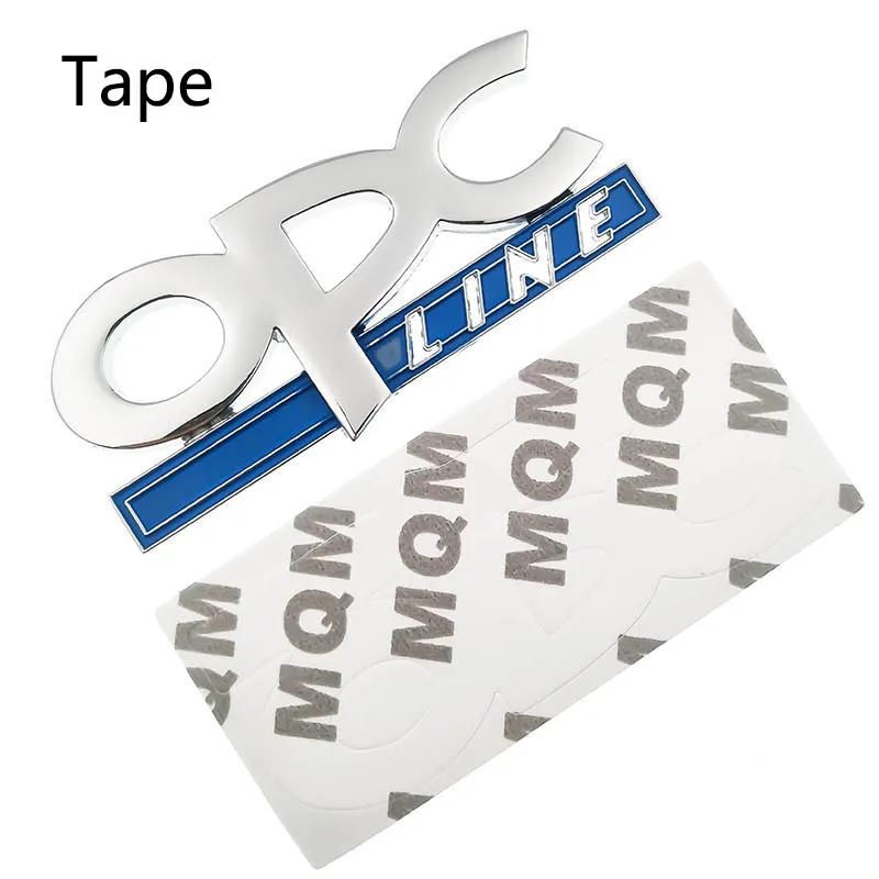 CHW1 3D Metal OPC LINE Emblem Car Side Fender Tail Badge Front Grille Sticker for OPEL Zafira b Corsa d Insignia Mokka Regal Astra g