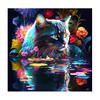 Frame Painting By Numbers For Adults Colorful Swimming Cat Animals Starter Kit Acrylic Picture On Numbers For Diy Gift 40x40