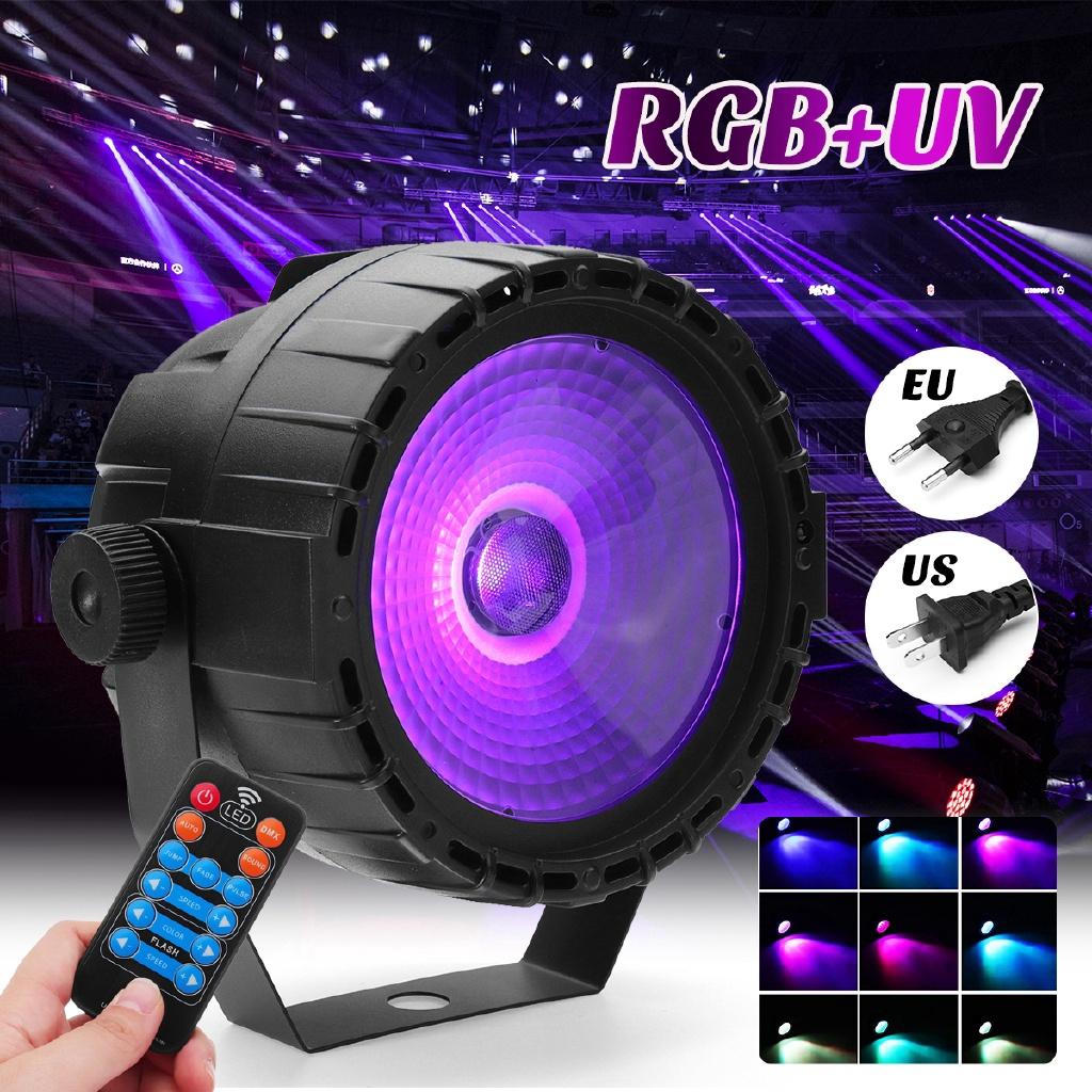 30 Вт Пульт ДУ RGB + УФ Самоходный/Голосовое Управление/DMX512 Для DJ Бара Вечеринки Бара Светодиодный Сценический Свет