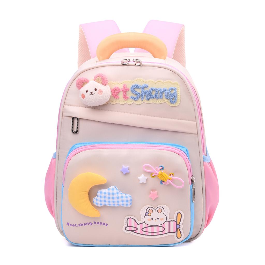 Soft Cute Girl Heart Children'S Backpack Kindergarten Small And Medium Class Baby Schoolbag Light And Comfortable Children'S Backpack