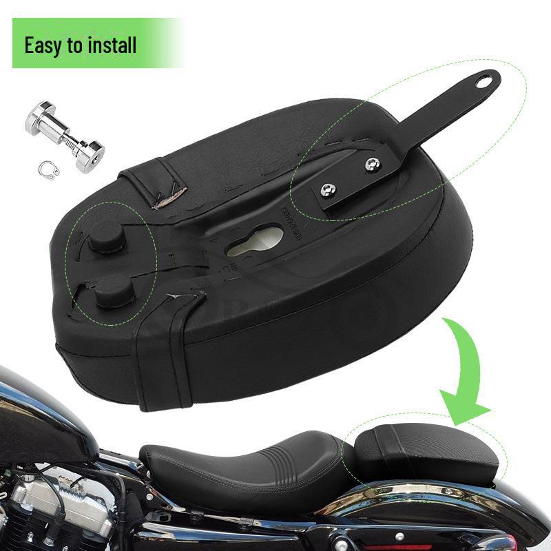 Harley X48 XL1200 72 Rear Leather Seat Cushion for Motorcycle, 10-15 Model