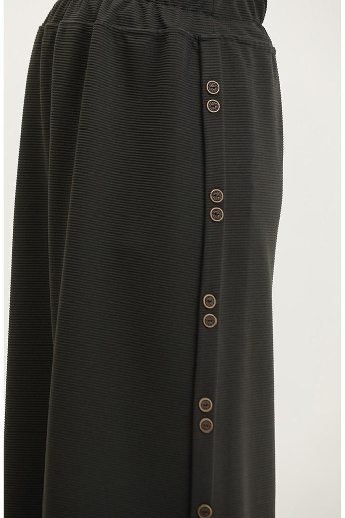 Женская стильная юбка большого размера Ahenk, детальная юбка на пуговицах больших размеров