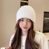 Корейские утолщенные вязаные шапки для женщин, защита ушей, большой размер, стройнящие лицо, теплые, в наличии