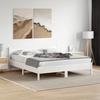 VidaXL Bed Frames and Headboards, Double Bed with Slatted Base, Adult Bedroom Bed, Modern, White 180x200 Cm Wood 3216361