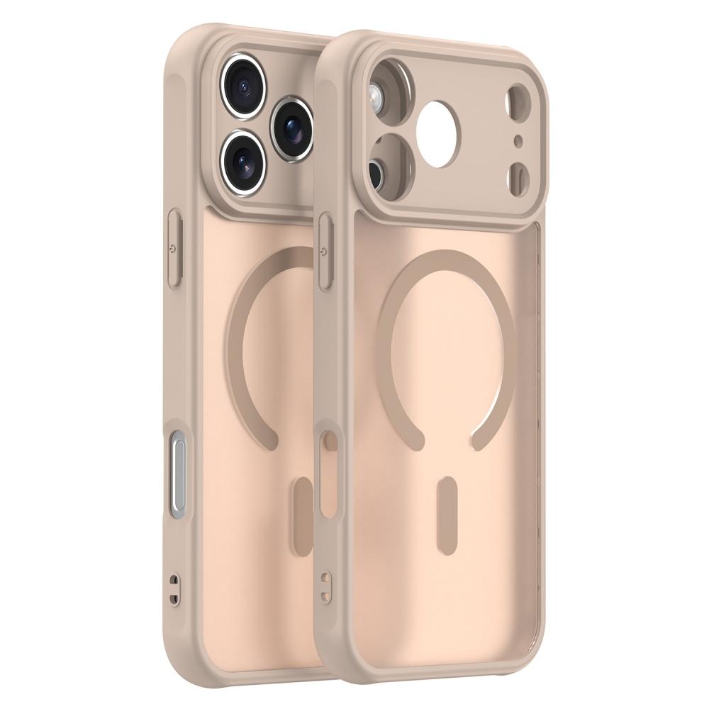 Матовые чехлы с защитой линз на всю заднюю панель Для iPhone 17 Pro 17 Pro Max 17 Air Полупрозрачные Матовые Магнитные Для Magsafe Мягкий чехол